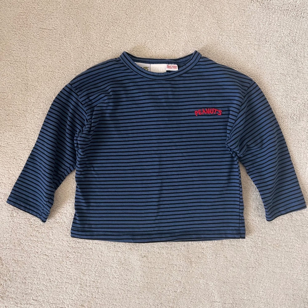 Zara Peanuts Snoopy tee size 2